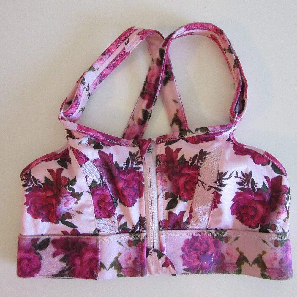 SHEFIT Pink Rose Floral Pattern Small Bra